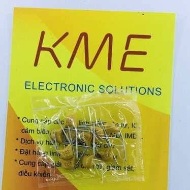 Tụ gốm vàng 105 50V 1000nF 1uF (gói 10c)