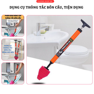   thông tắc  Cây Bơm Thụt Thông Tắc Nghẽn Bồn Cầu Tiện Dụng Nâng Cấp Mới Nhất - Súng Thông Tắc Bồn Cầu Thoát Nước Sàn 