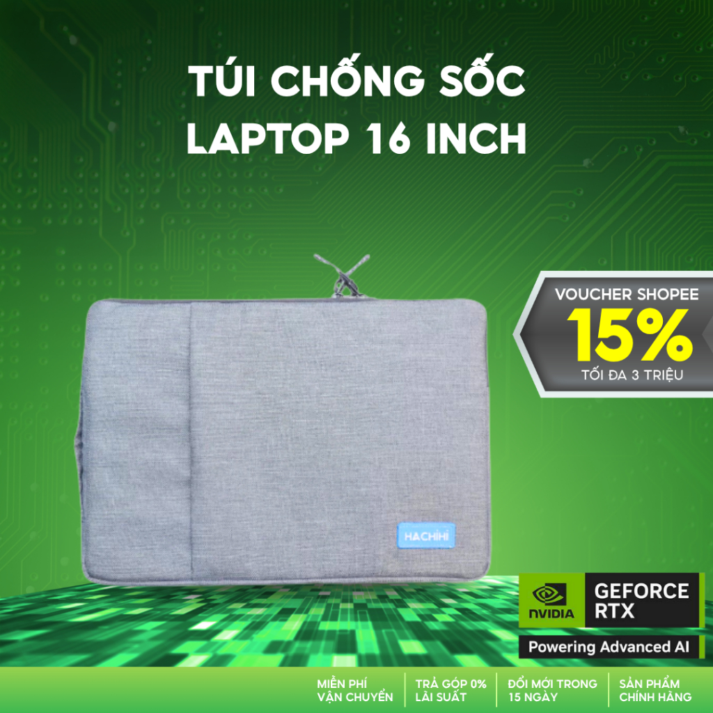 Túi chống sốc cao cấp Laptop 16 inch