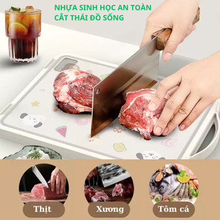 Thớt inox kháng khuẩn bản to băm chặt dễ dàng - THỚT NHỰA KHÁNG KHUẨN 2 MẶT Bamboo cooks