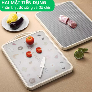 Thớt inox kháng khuẩn bản to băm chặt dễ dàng - THỚT NHỰA KHÁNG KHUẨN 2 MẶT Bamboo cooks