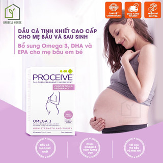 Dầu cá tinh khiết cho bầu [PROCEIVE Omega3] - bổ sung DHA/EPA hàm lượng cao, bổ mắt - não - tim mạch
