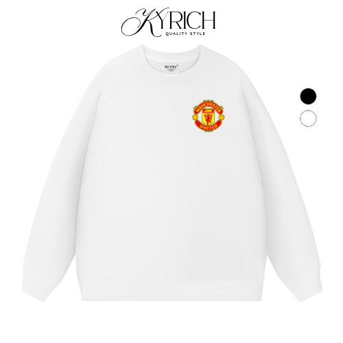 Áo Sweater Kyrich Premium Nỉ Logo Left Câu Lạc Bộ Bóng Đá Manchester United Fc