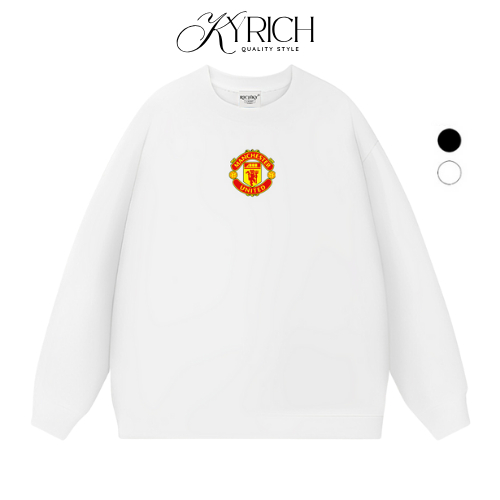 Áo Sweater Kyrich Premium Nỉ Logo Mid Câu Lạc Bộ Bóng Đá Manchester United Fc
