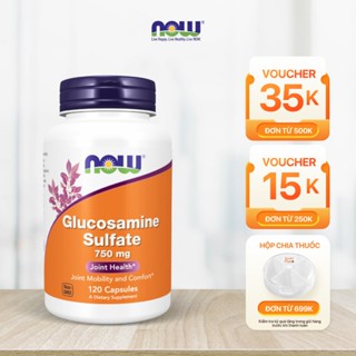   đủ bill  Viên uống Glucosamine Sulfate Now hấp thu nhanh giúp bôi trơn khớp giảm đau nhức sụn khớp 