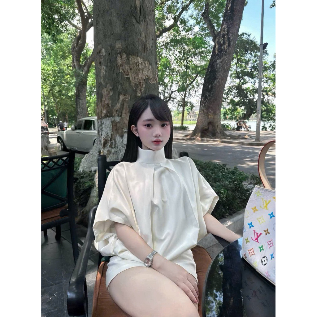 Sét áo phối chân vấy lụa siêu xinh kèm tag Mã : goto+ XH S136