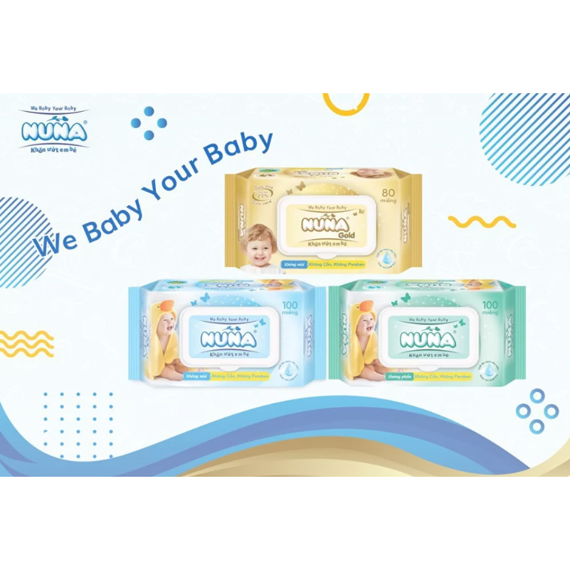 Khăn ướt Baby Nuna Đủ Mọi Chủng Loại