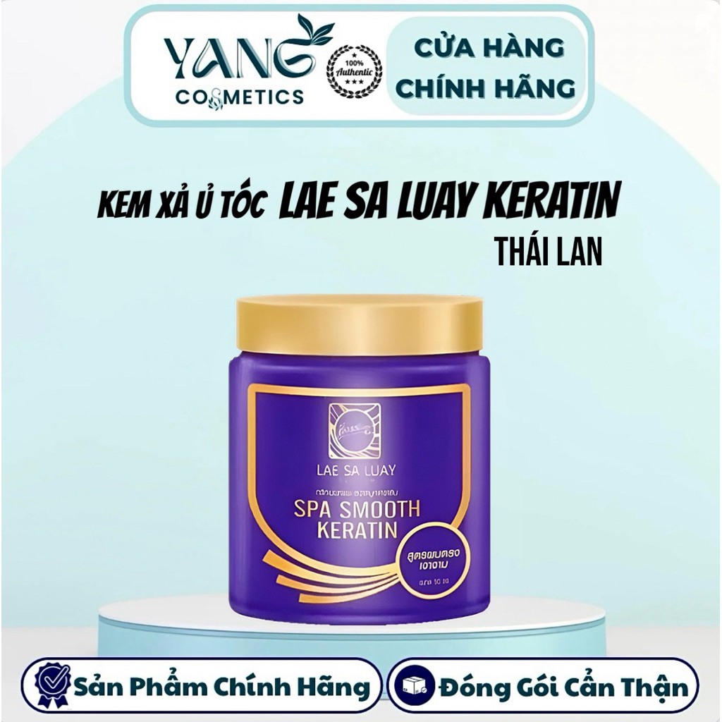 Kem ủ tóc xả tóc Keratin Thái - Ủ LỤA KERATIN LAE SA LUAY - SPA SMOOTH KERATIN THÁI LAN 250ml