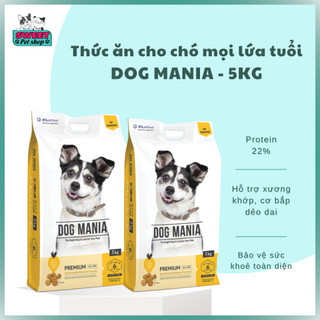   5kg  Thức ăn cho chó mọi độ tuổi DOG MANIA PREMIUM 5kg- Có sỉ SLL 