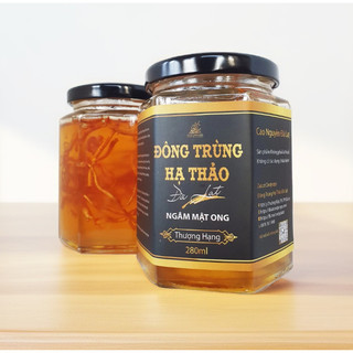 Nấm đông trùng hạ thảo tươi ngâm mật ong Dalat Cordyceps chất lượng thượng hạng loại 280ml