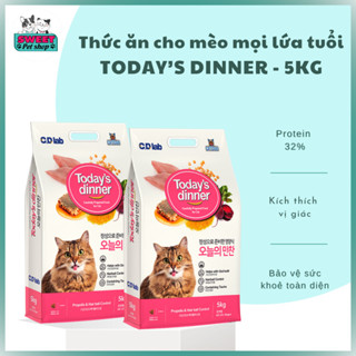 Thức ăn cho mèo mọi lứa tuổi Today's Dinner Hàn Quốc 5kg - Thức ăn hạt cho mèo Sweet p