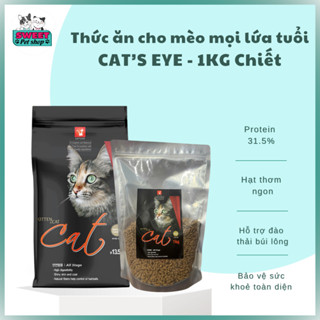 [1KG- DATE MỚI] Thức ăn hạt cho mèo mọi lứa tuổi Cateye túi 1kg- Catsrang 1kg chuyên thức ăn cho mèo nhập khẩu Hàn Quốc