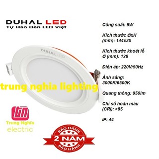 ĐÈN LED ÂM TRẦN PANEL DUHAL 9W (KDPT209) TĂNG PHÔ TÍCH HỢP