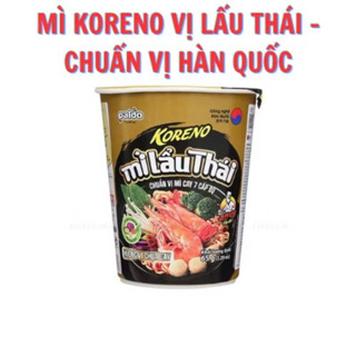  Thùng Mì Ly Lẩu Thái Koreno Chuẩn Vị Mì Cay 7 Cấp Độ   24Ly x65g  