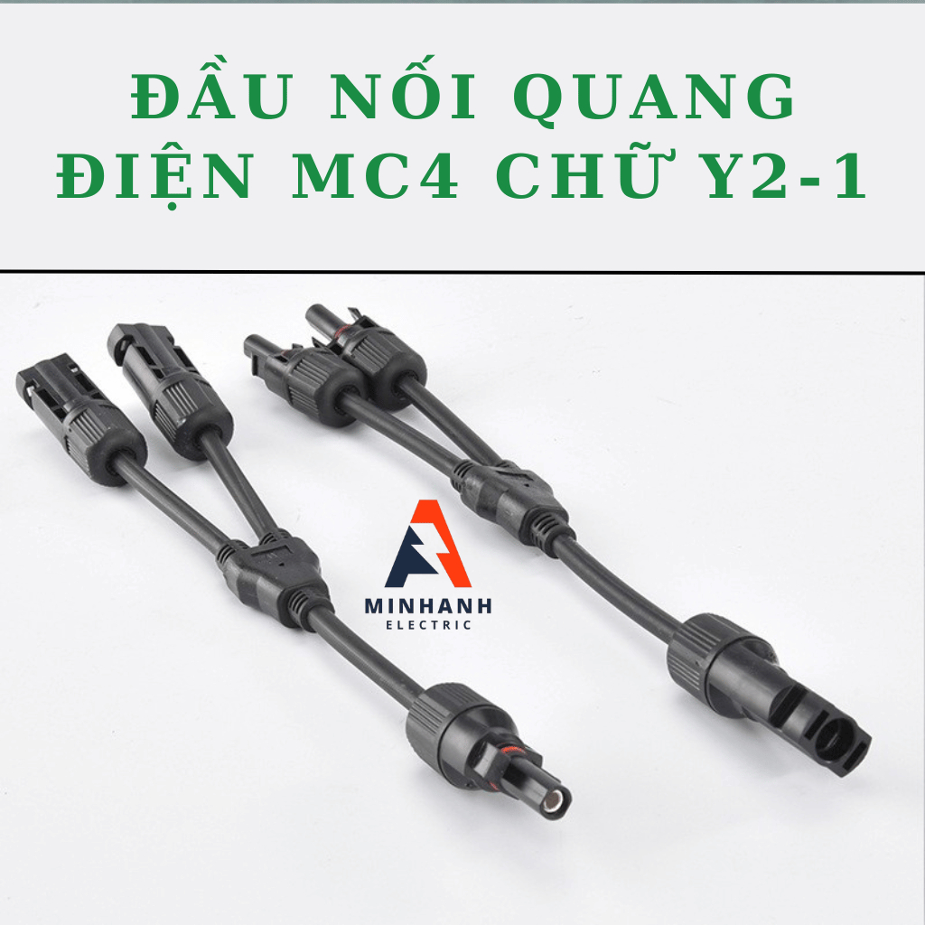 Jack kết nối chữ Y, Đầu nối MC4 chữ Y vào 2 ra 1 (đực + cái)