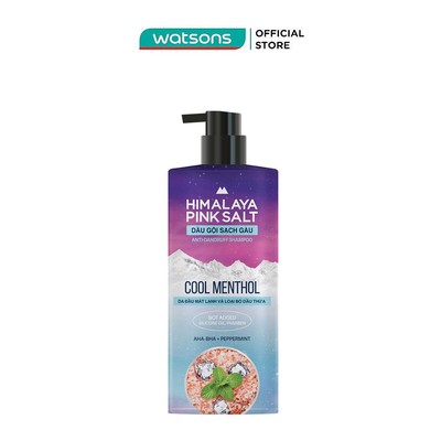 Dầu Gội Sạch Gàu Muối Hồng Himalaya Mát Lạnh Bạc Hà Cool Menthol 650ml