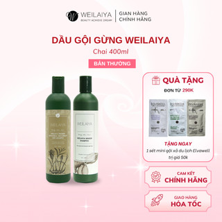  Dầu gội giảm rụng mọc tóc nhanh chiết xuất gừng tươi Weilaiya Ginger Shampoo 400ml 
