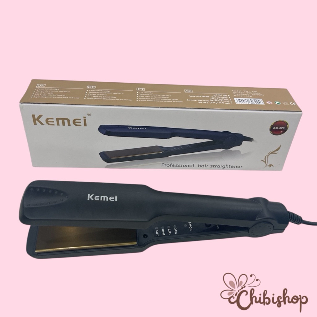 máy duỗi tóc kemei 329 chuẩn hàng loại 1