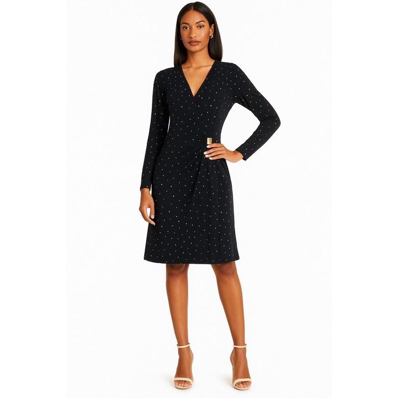 Đầm Emily ( hiệu JM by John Mayer ) phụ kiện vàng đồng có big size