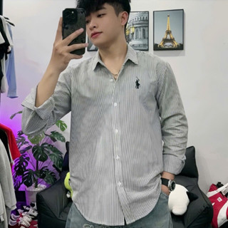 Áo Sơ Mi Nam Vải Lụa cotton Cao Cấp boy phố sơmi dài tay