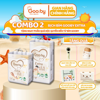 [Kèm quà]Combo 2 bịch Gooby Quần/Dán siêu mỏng mềm, thấm hút tốt size M/L/XL/XXL/XXXL cho bé từ 6kg-25Kg