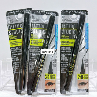  Bút kẻ mắt dạng lỏng Maybelline Tattoo Studio Ink Pen EyeLiner 