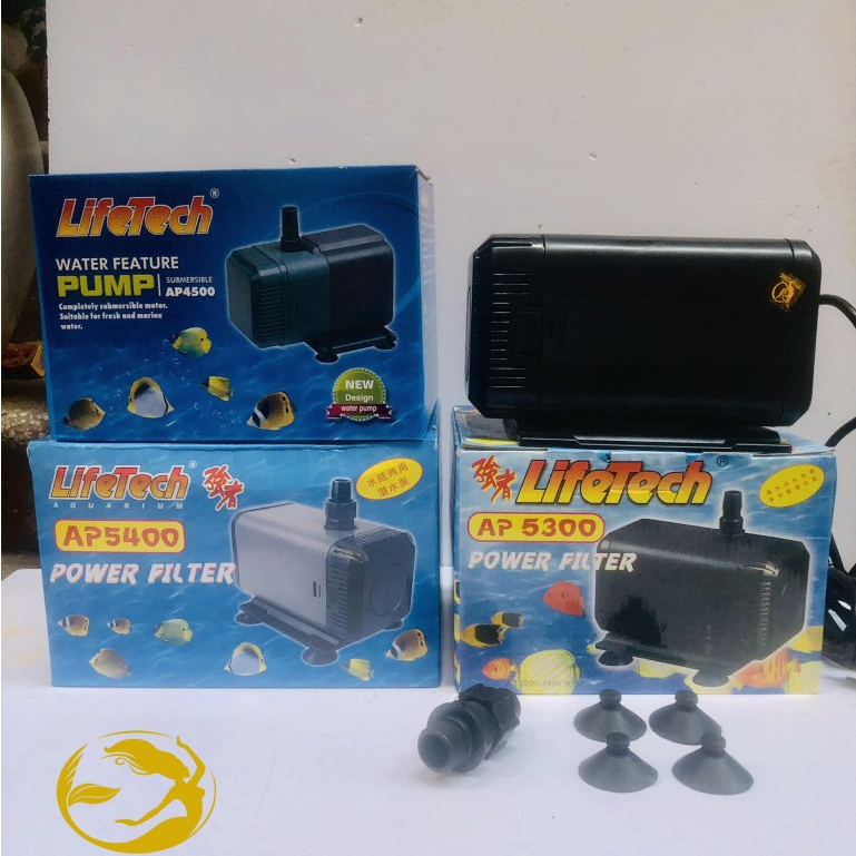 Bơm chìm Life Tech AP 5300 – máy bơm hồ cá cảnh, công suất mạnh, chạy êm, dùng cho lọc tràn, hồ koi, bể thủy sinh
