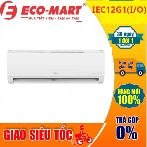 Điều hòa LG 1 chiều 12000Btu Inverter IEC12G1 mới 2025 ( Tặng Công vs gói lắp đặt )