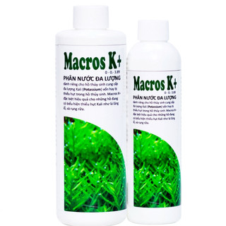 Phân nước bổ sung Kali Macros K+ – tăng cường khoáng chất, hỗ trợ phát triển lá, giúp cây thủy sinh xanh khỏe