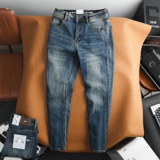  Quần Jean Dài Nam Green Wash LC050 LCS Form Slim-fit chất vải co giãn nhẹ ống 15-18cm Hàng VNXK - Tuantustore 