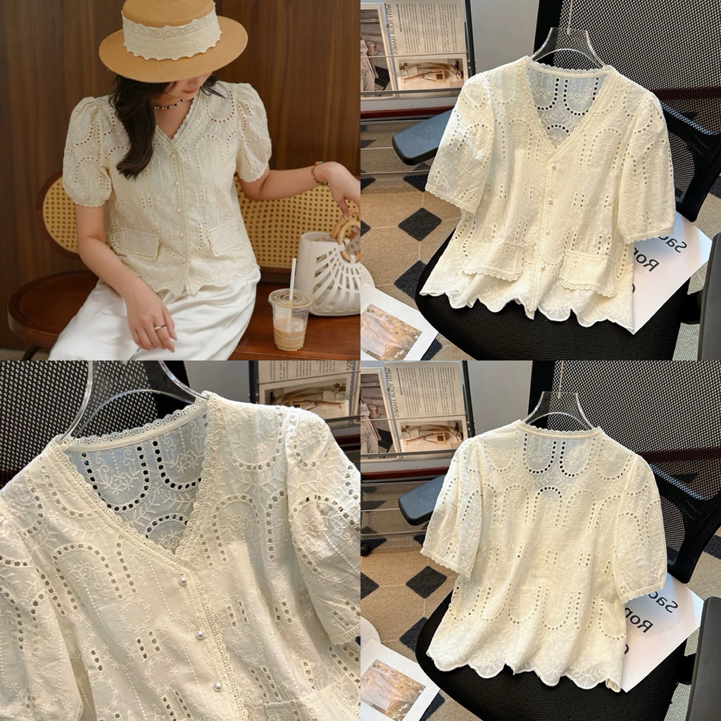 Áo ren đục lỗ ( giá đã sale)