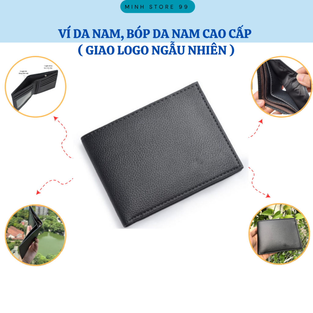 [ví] Ví Da Nam Dáng Ngang – Nhiều Ngăn Đựng Thẻ Tiện Dụng, Đẳng Cấp - minhstrpro000
