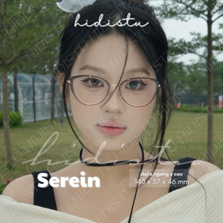 [SEREIN TRÒNG ĐỔI MÀU] Gọng kính mắt mèo Serein bầu tròn gọng mảnh form to. Phù hợp tất cả dáng mặt, nhẹ nhàng dễ mang