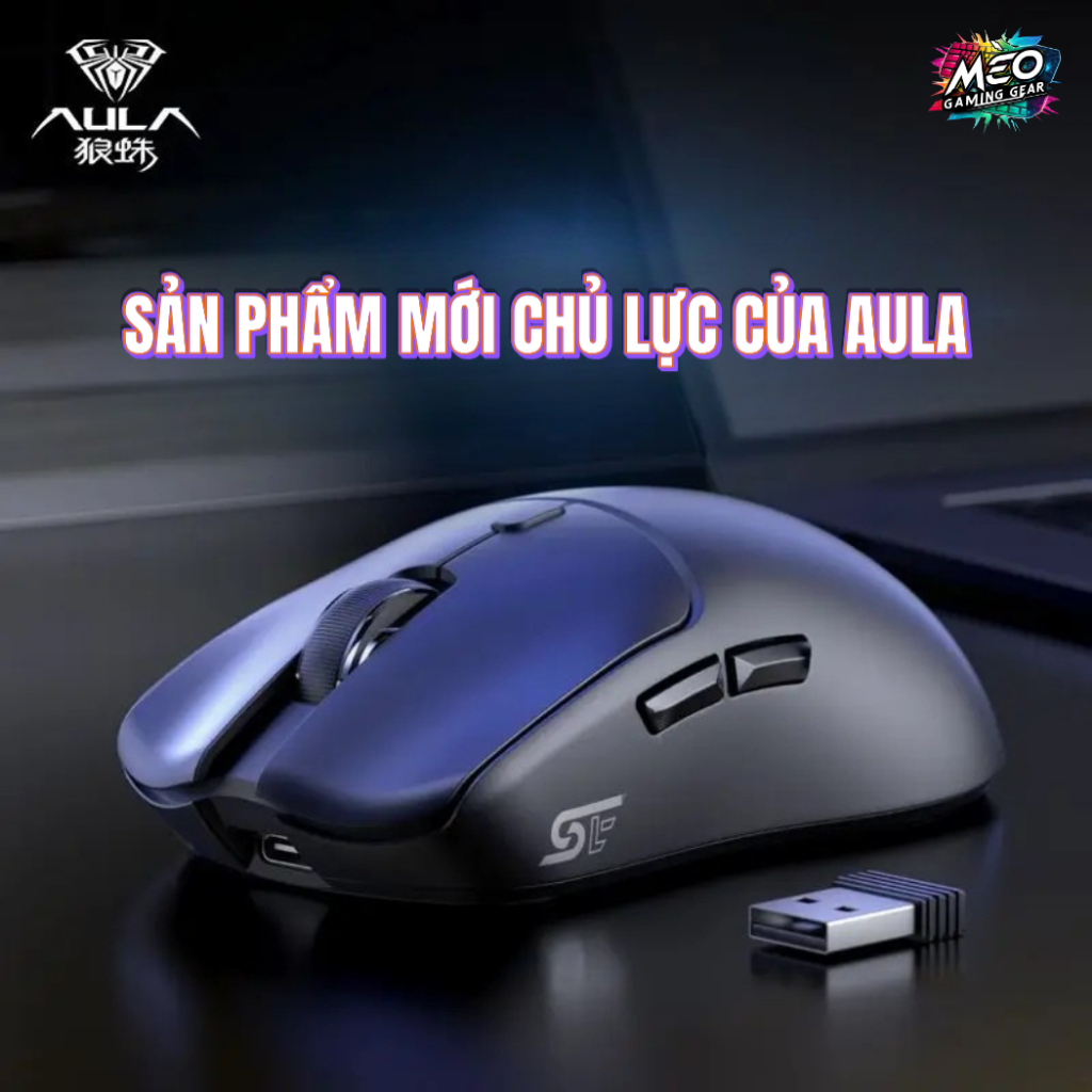 Chuột Gaming không dây Aula SC580SE - 3 MODE KẾT NỐI - DPI 10000 - PIN 500 mAh - APP CHỈNH DPI | BigBuy360 - bigbuy360.vn