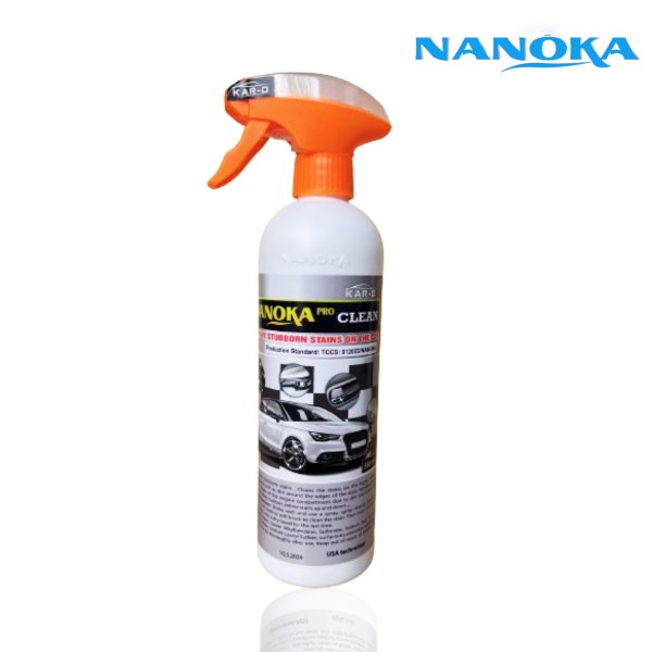 Nanoka Pro Clean Dung Dịch Tẩy Cặn Canxi, Ố Mốc Kính Lái, Bề Mặt Sơn, Nhôm, Inox Xe Hơi Ô Tô