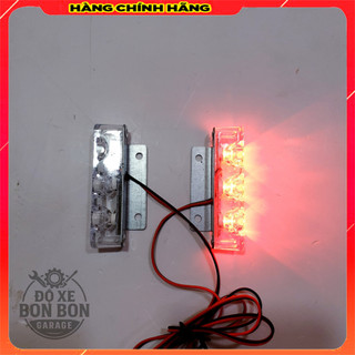 Đèn Chớp Cảnh Sát, Đèn Chớp Police - Loại 3 Bóng 12V ( Giá 1 Vỉ 2 Cặp)