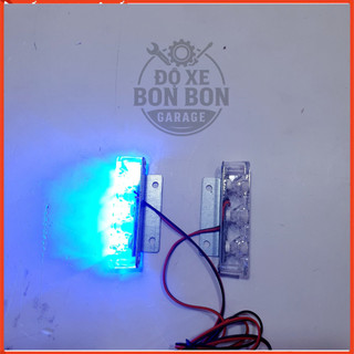 Đèn Chớp Cảnh Sát, Đèn Chớp Police - Loại 3 Bóng 12V ( Giá 1 Vỉ 2 Cặp)