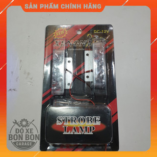 Đèn Chớp Cảnh Sát, Đèn Chớp Police - Loại 3 Bóng 12V ( Giá 1 Vỉ 2 Cặp)