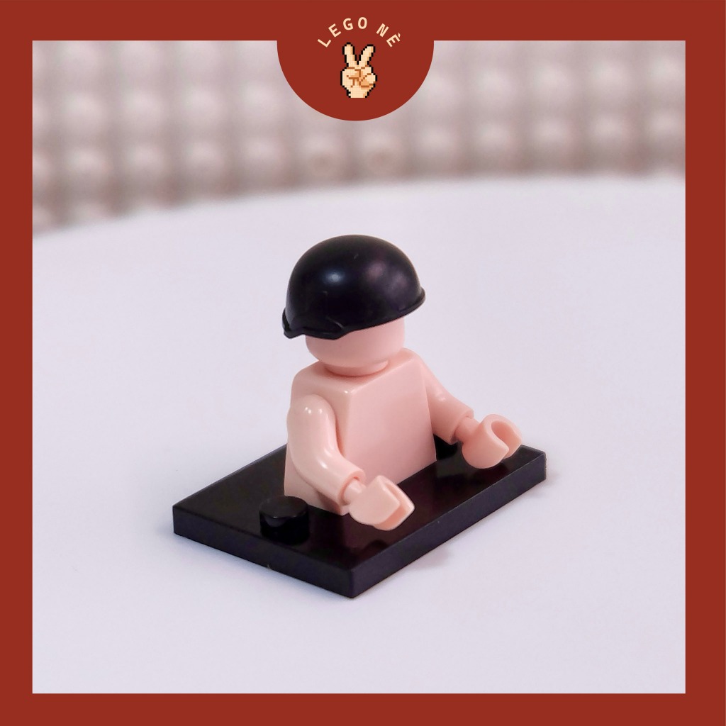 Phụ Kiện Mũ Lego Cho Minifigure – Đặc biệt Mũ Đặc Nhiệm Màu Đen – Đồ Chơi Lắp Ráp Mini