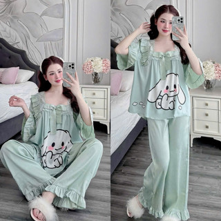 Đồ bộ Lụa xước ánh kim cao cấp bigsize