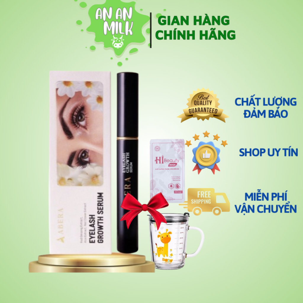 Serum Dưỡng Mi ABERA 5ml - Dưỡng Mi Dài Và Dày, Cải Thiện Tình Trạng Mi Thưa, Dễ Gãy Rụng  -  AN AN 
