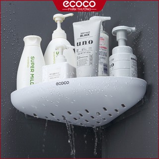 Kệ Góc Nhà Tắm Dán Tường 90 Độ ECOCO, Chất Liệu Nhựa ABS Cao Cấp Siêu Bền Miếng Dán Tường Chắc