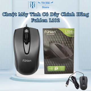  Chuột Máy Tính Có Dây L102 Chính Hãng Fuhlen 1000 DPI Optical USB - Chuột Văn Phòng Huyền Thoại 