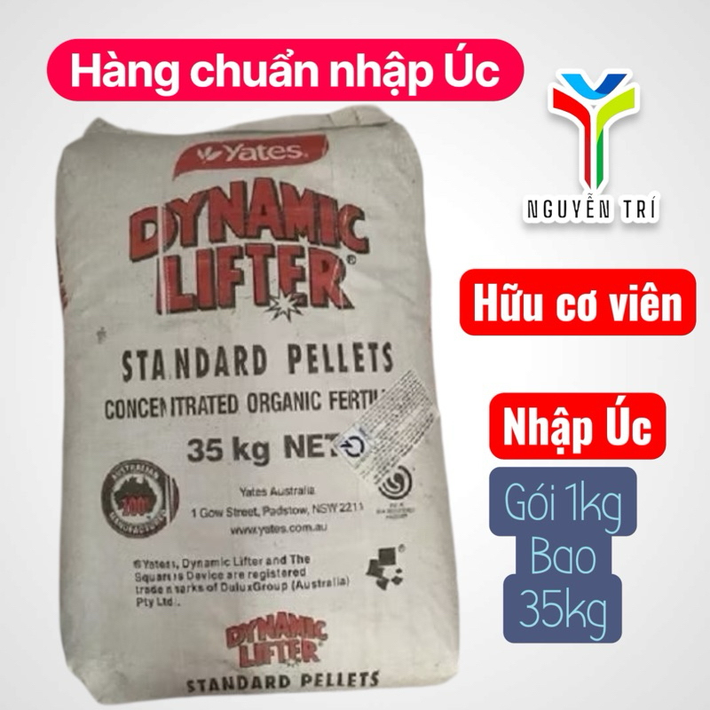 Phân Hữu Cơ Viên Nén DYNAMIC LIFTER 1KG | Hàng Nhập Chuẩn Úc - Cải Tạo Đất, Giúp Cây Ra Rễ, Bền Cây