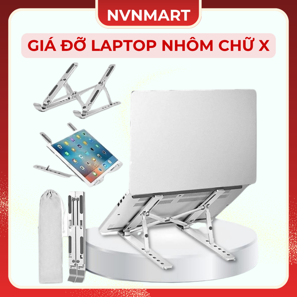 Giá kê LAPTOP, MACBOOK, IPAD có thể điều chỉnh được độ cao tản bớt nhiệt cho máy