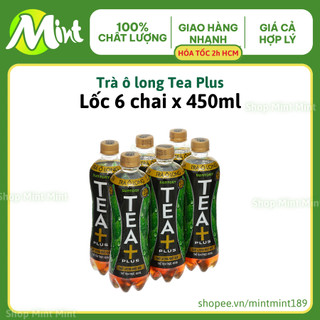   Lốc 6 chai x 450ml  Trà ô long Tea Plus 450ml. Shop Mint Mint. 