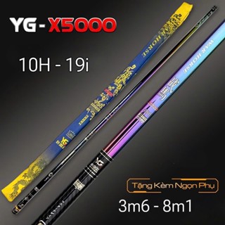  Cần Câu Tay YG X5000 10H - 19i Cần Câu Săn hàng  Tải cá cao Kèm ngọn phụ 