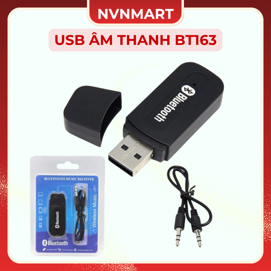 USB Tạo Bluetooth Chuyển Loa Thường Thành Loa Bluetooth