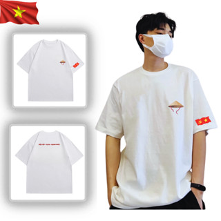 Áo Thun Việt Nam In Độc Lập Tự Do Hạnh Phúc Vải Cotton Cao Cấp, Áo Phông Form Rộng Unisex Đen Trắng Model Áo Thun C05