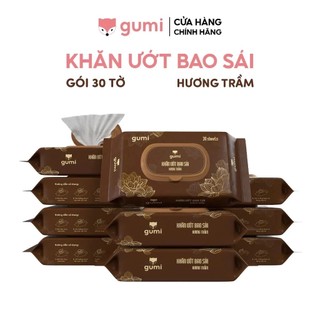 Khăn Ướt Bao Sái Lau Bàn Thờ GUMI Gói 30 Tờ Siêu Dai Hương Trầm Thơm Sạch Sẽ thờ cúng linh thiêng
